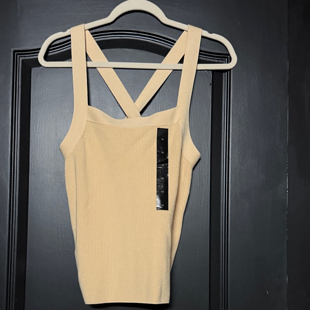 Banana Republic Beige Ribbed Camisole